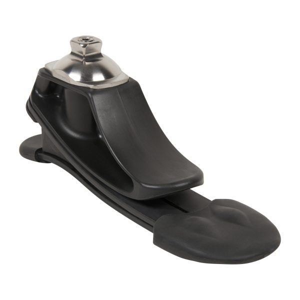 Simple foot accommodates uneven terrain.